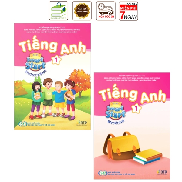 Sách - Tiếng Anh 1 I-Learn Smart Start - Student's Book + Workbook (Bộ 2 Cuốn) - [ Kèm Bìa Bao ]