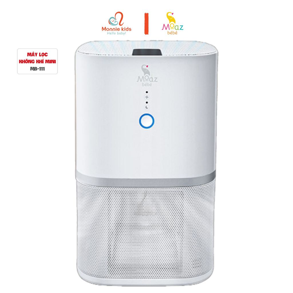 Máy lọc không khí mini Moaz Bebe MB111 cho bé kèm đèn UVC diệt khuẩn đa năng - Monnie Kids