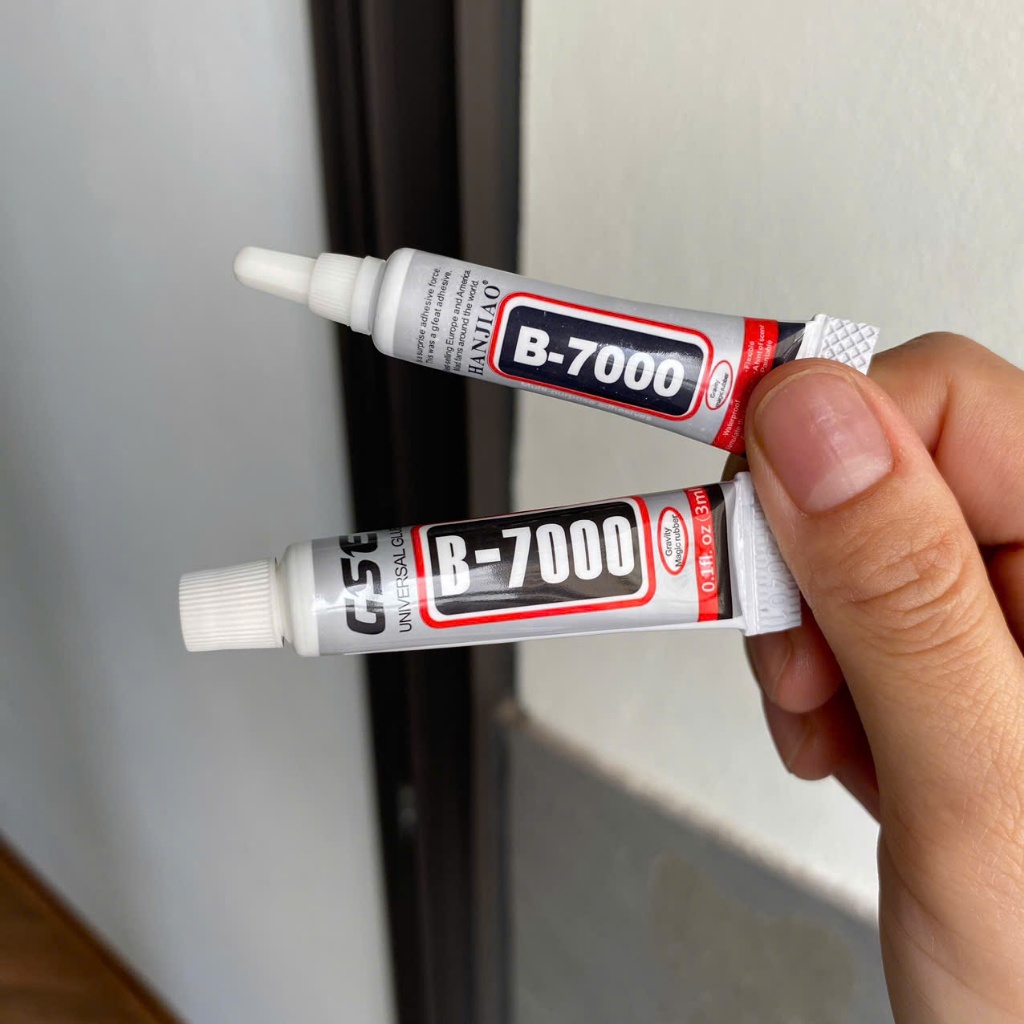 Sỉ 10 Tuýp Keo B7000 Trong Suốt  3ml Dán Kính Lưng, Phụ Kiện, Màn Hình, Gắn Charm