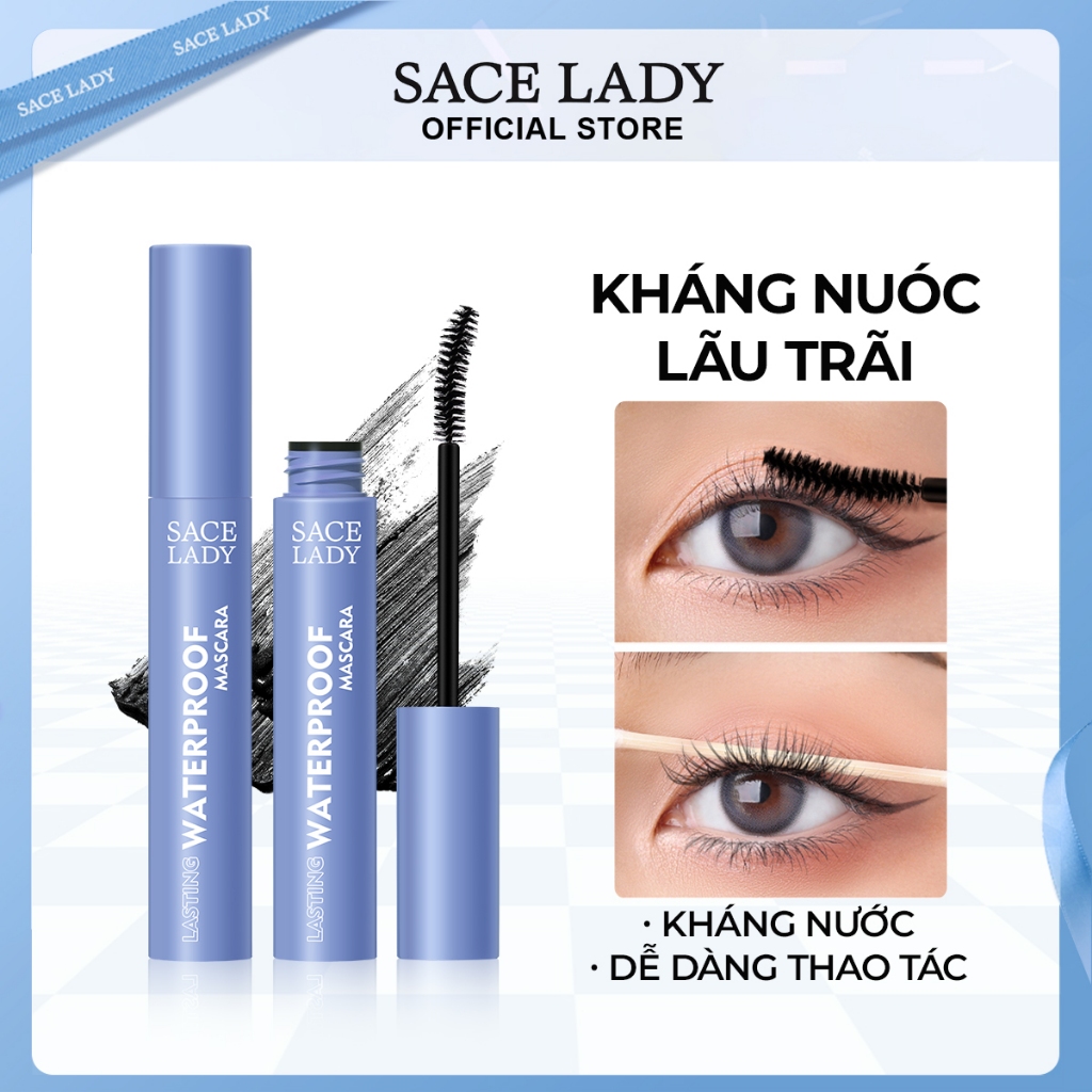 Mascara SACE LADY Chống Nước Chống Nhòe Chuyên 6g