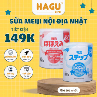 Sữa Meiji NỘI ĐỊA Nhật Lon, Thanh Số 0-9 , 0-1 & 1-3 , Meiji HP , Sữa Bột Công Thức 800g