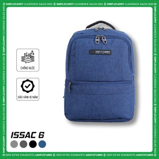  Balo Học Sinh Sinh Viên SimpleCarry Issac 6 Màu Sắc Basic Nhiều Ngăn Tiện Lợi Quai Đeo Chắc Chắn 