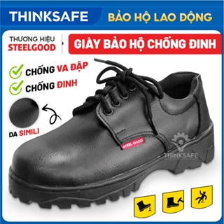 Giày bảo hộ lao động nam Steel Good, Giày lao động chống đinh, chống va đập, thời trang, giày công trình - THINKSAFE