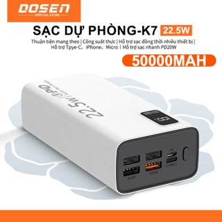 Dosen Sạc dự phòng pd22.5w 10000mah 30000mah 50000mah pin dự phòng màn hình led tích hợp tích hợp