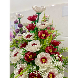 Chậu hoa cắm sẵn cao 35cm