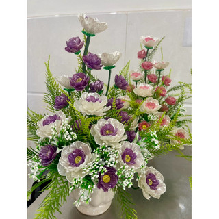 Chậu hoa cắm sẵn cao 35cm