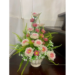 Chậu hoa cắm sẵn cao 35cm