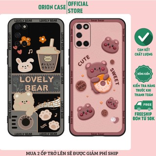 Ốp lưng Oppo A52 - Oppo A92 in hình gấu bear dễ thương, bền đẹp