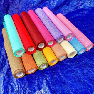 Cuộn vải BAO BỐ, cuộn vải gói hoa,trang trí, Rộng 48cm x Dài 4.5m ( cuộn lưới mắt nhỏ)... .