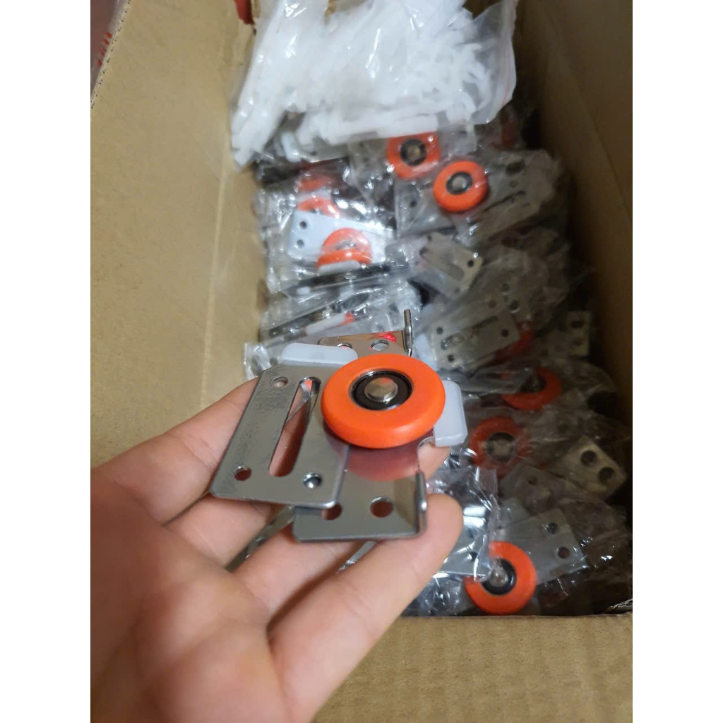 Bộ bánh xe trượt cửa lùa ray âm tủ SD.5001.W - Thép không gỉ, nhựa ABS, tăng chỉnh dễ dàng, bền bỉ