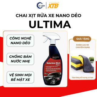  Chai xịt vệ sinh kính Ultima xịt nano dẻo phủ bóng kính xe ô tô dung tích 650ml 