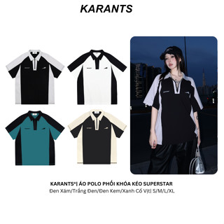  Áo Polo phối Khoá Kéo SuperStar Local Brand Karants Hot Trend Form Oversize - KR52 
