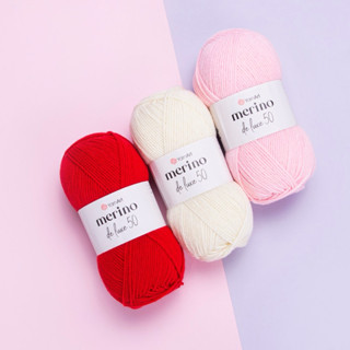 Len Yarnart Merino Deluxe 50-len lông cừu nhập khẩu cao cấp-len đan móc khăn áo đông [Len Lẻn Lèn Len]