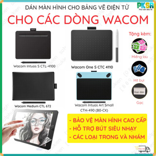  Dán màn hình bảng vẽ điện tử Wacom Intuos S M L CTL 6100WL 4100 472 672 CTH 470 480 490 690 CTC 4110 Pro 2025 