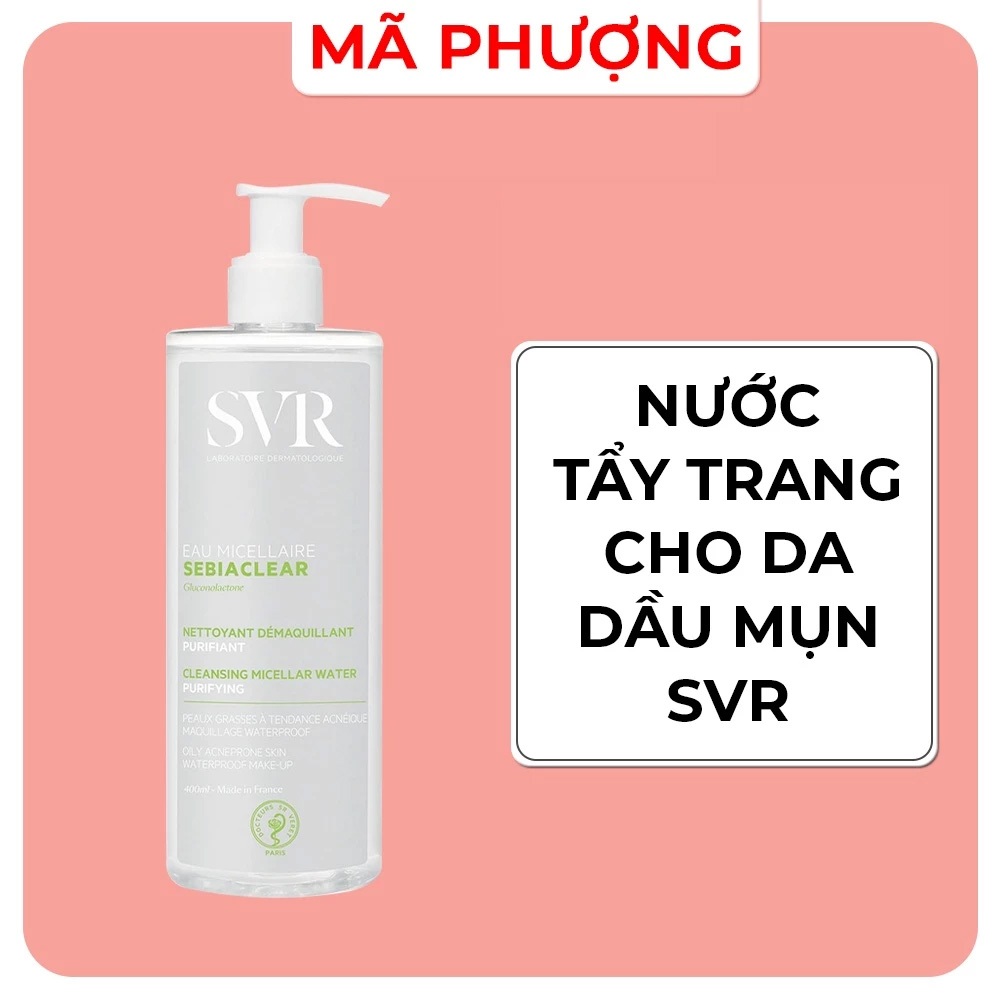 Tẩy trang da dầu mụn SVR Sebiaclear Eau Micellaire