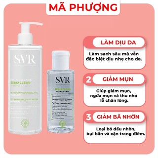 Tẩy trang da dầu mụn SVR Sebiaclear Eau Micellaire