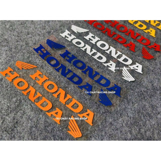 [ 1 CẶP ] TEM HONDA DÁN PHUỘC TRƯỚC PHẢN QUANG