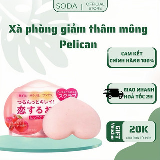  Xà phòng giảm thâm mông Pelican Hip Care Soap 80g Nhật Bản giảm thâm làm trắng sáng da 