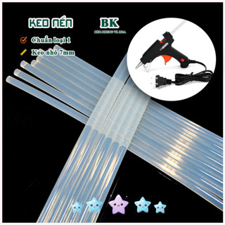 Keo nến silicon trong suốt  loại nhỏ 7mm dùng cho máy bắn keo 20w, 60w