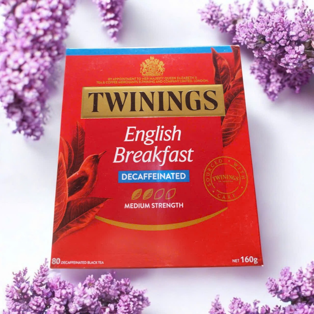Trà Twinings English Breakfast Decaf túi lọc hộp 80 gói
