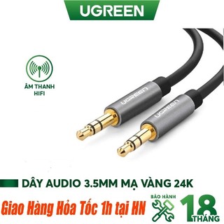Cáp âm thanh 2 đầu 3.5mm dài 1m ugreen 10733 - hàng chính hãng