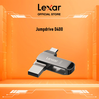  USB Lexar JumpDrive D400 3.2 Gen 1 Type-C Type-A 64GB-256GB Tốc Độ Đọc 130MB s - Vỏ Titanium 