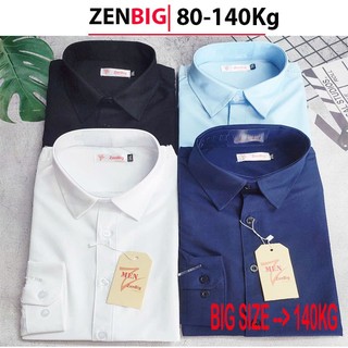 Áo sơ mi nam big size ZENBIG dành cho người mập người béo size lớn từ 4xl -8xl (từ 80-140kg)