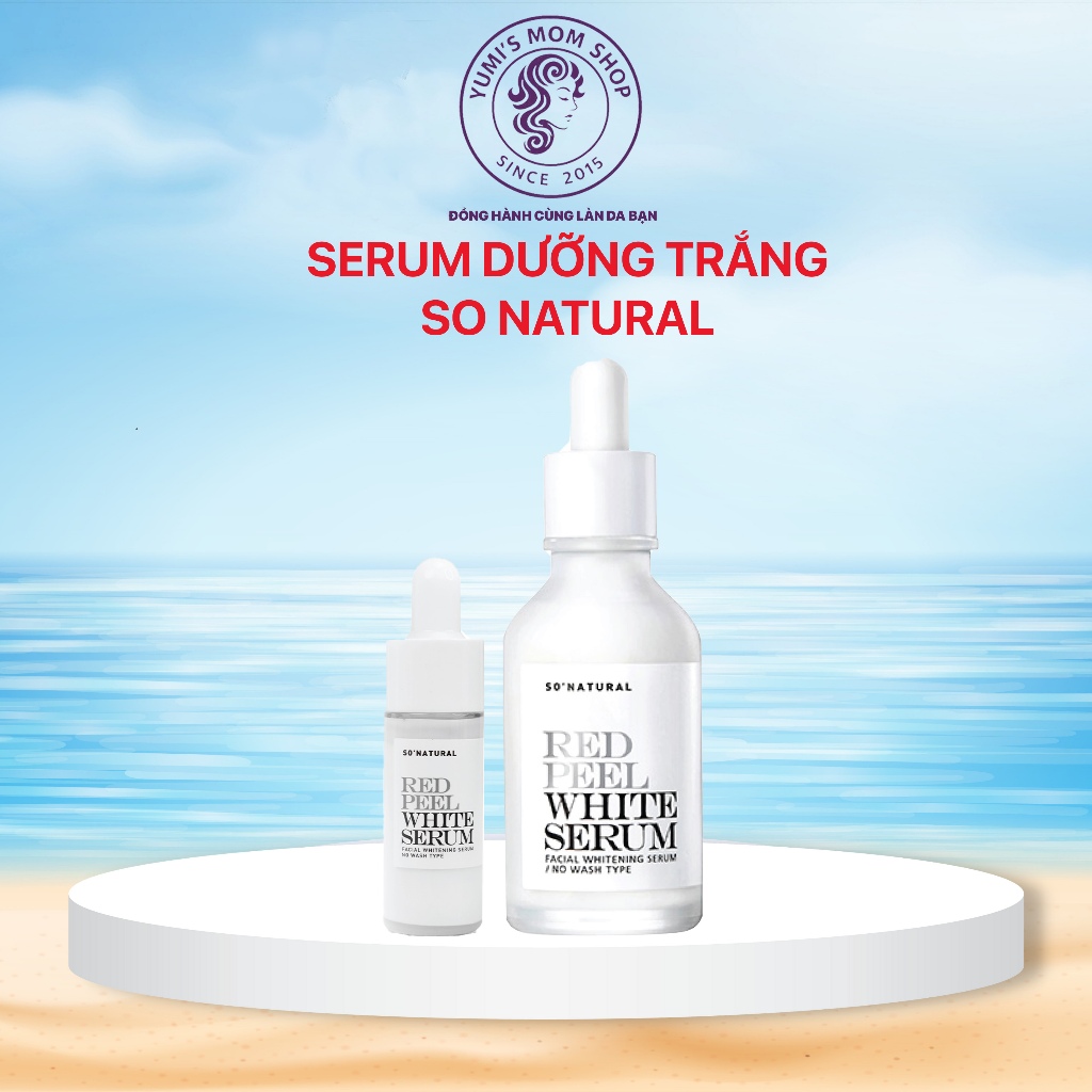 Tinh chất ức chế nám dưỡng trắng sáng da So Natural Red Peel White 35ml