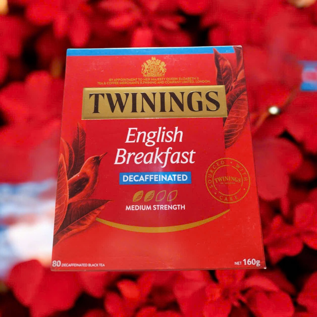 Trà Twinings không caffeine vị English Breakfast hộp 80 gói