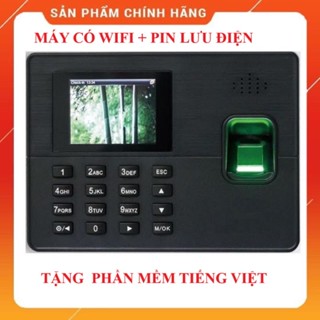 Chính hãng - Máy chấm công vân tay thẻ Ronald Jack RJ818 ( Có Wifi và  pin lưu điện)