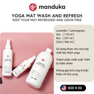 Chai làm sạch thảm MANDUKA MAT WASH & REFRESH-LAVENDER-LEMONGRASS
