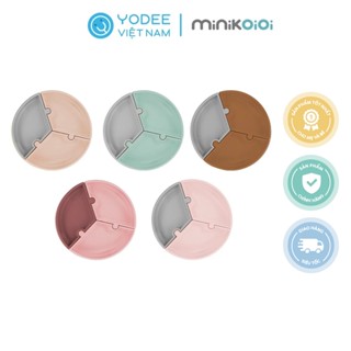 MinikOiOi Khay ăn dặm silicone cao cấp cho bé có thể tháo rời tiện lợi và dễ vệ sinh