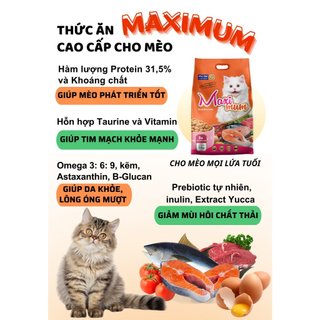 Maximum - 1kg - Thức ăn hạt cho mèo mọi lứa tuổi