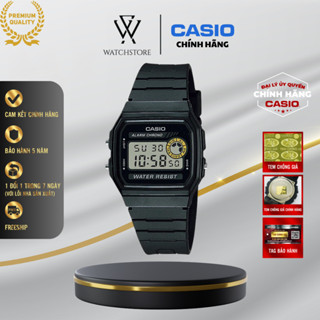 Đồng Hồ Điện Tử Unisex Casio F-94WA-8DG Màu Đen Mặt Kính Nhựa Vuông 33.2mm Chống Nước Dây Nhựa Chính Hãng - WATCHSTORE