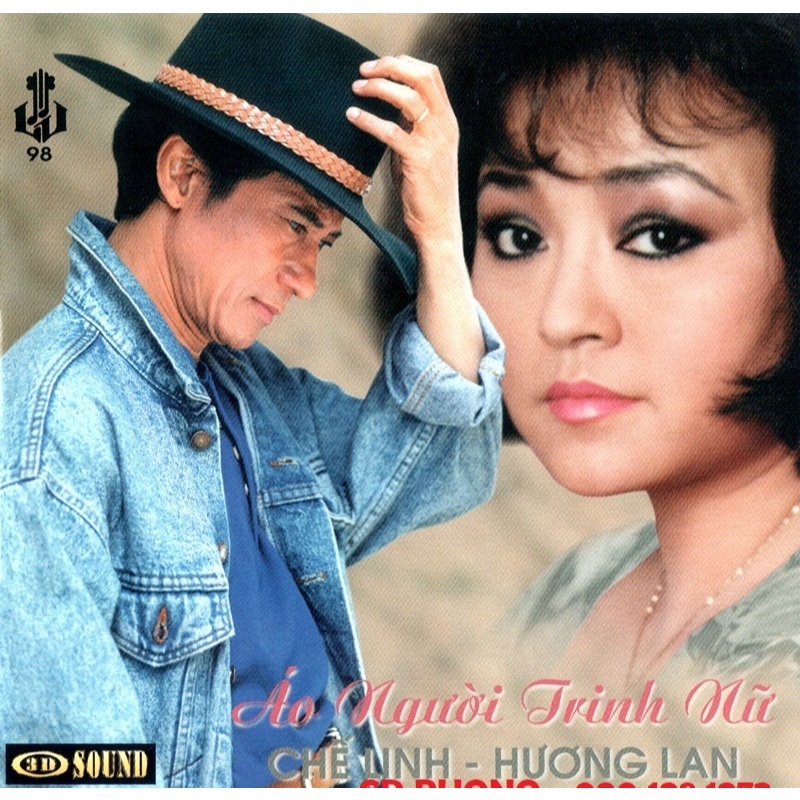 CD1023 Đĩa CD: ÁO NGƯỜI TRINH NỮ – SONG CA CHẾ LINH & HƯƠNG LAN. NHẠC chất lượng cao. File gốc CLC