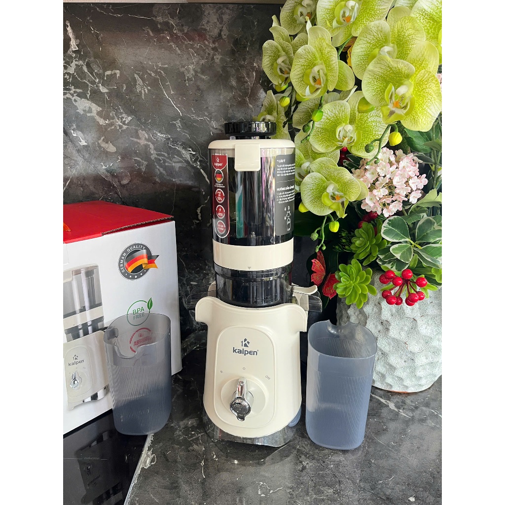 Máy Ép Chậm Kalpen J10 400W – Ép Trái Cây Giữ Trọn Dinh Dưỡng, Hàng Chính Hãng BH 24 Tháng