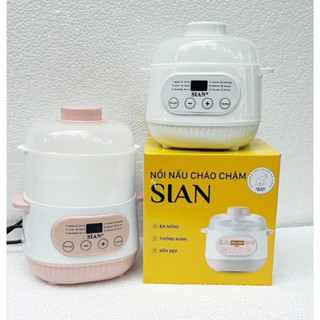 Bộ nồi nấu cháo chậm,nồi nấu chậm đa năng Sian 1L