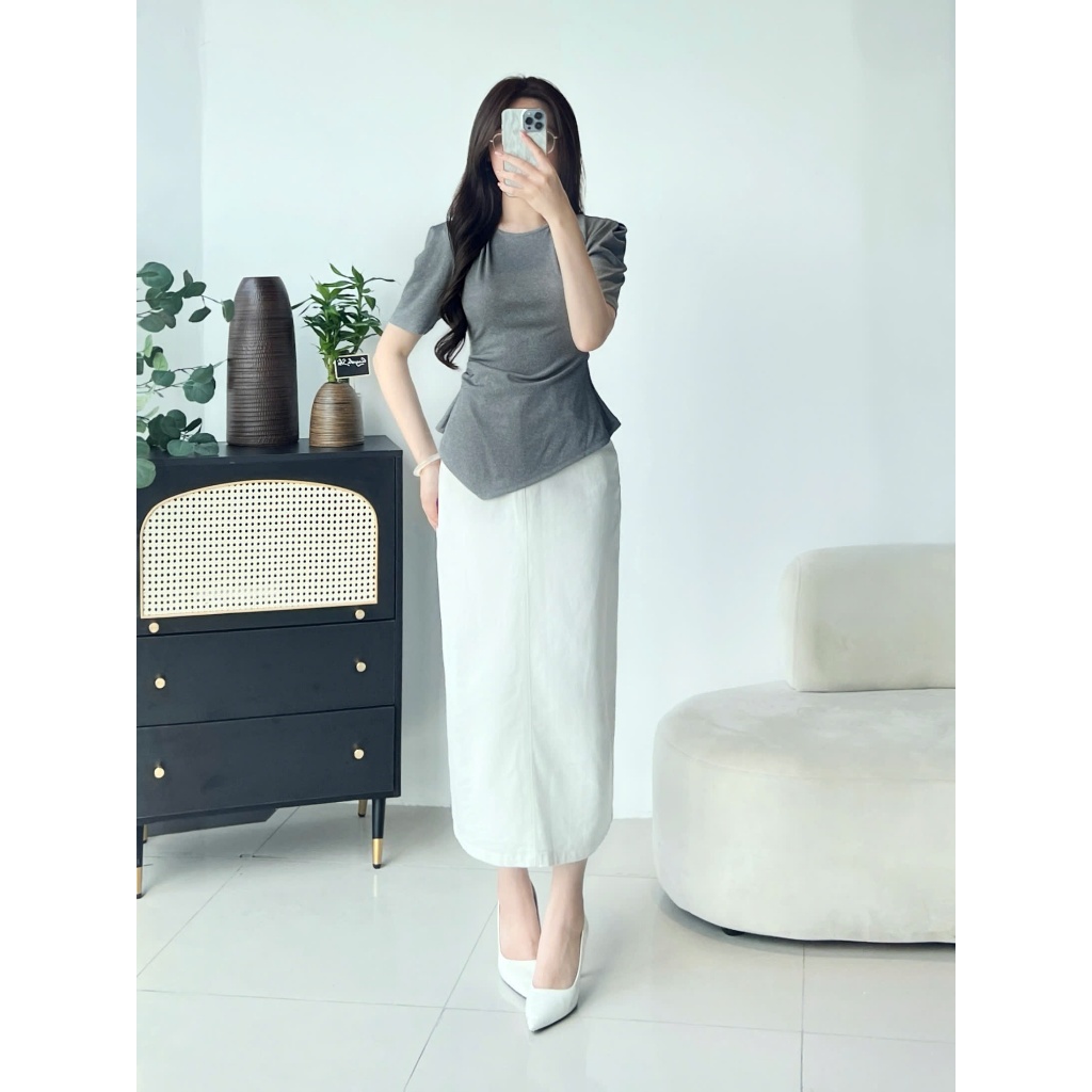 Áo Thun Nữ 𝐂𝐂𝐇𝐀𝐓 Dáng Ôm Vai Ly Kiểu Maya Chất Liệu Co Giãn 4 Chiều Cao Cấp 15TNC2022OT | BigBuy360 - bigbuy360.vn