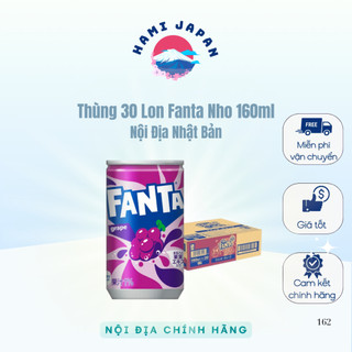 Thùng 30 Lon Fanta Vị Nho Nội Địa Nhật Bản 160ml date T1/2026