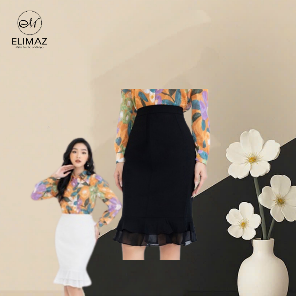 Chân Váy Đuôi Cá Pha Lụa Cao Cấp Elimaz ECV19.015
