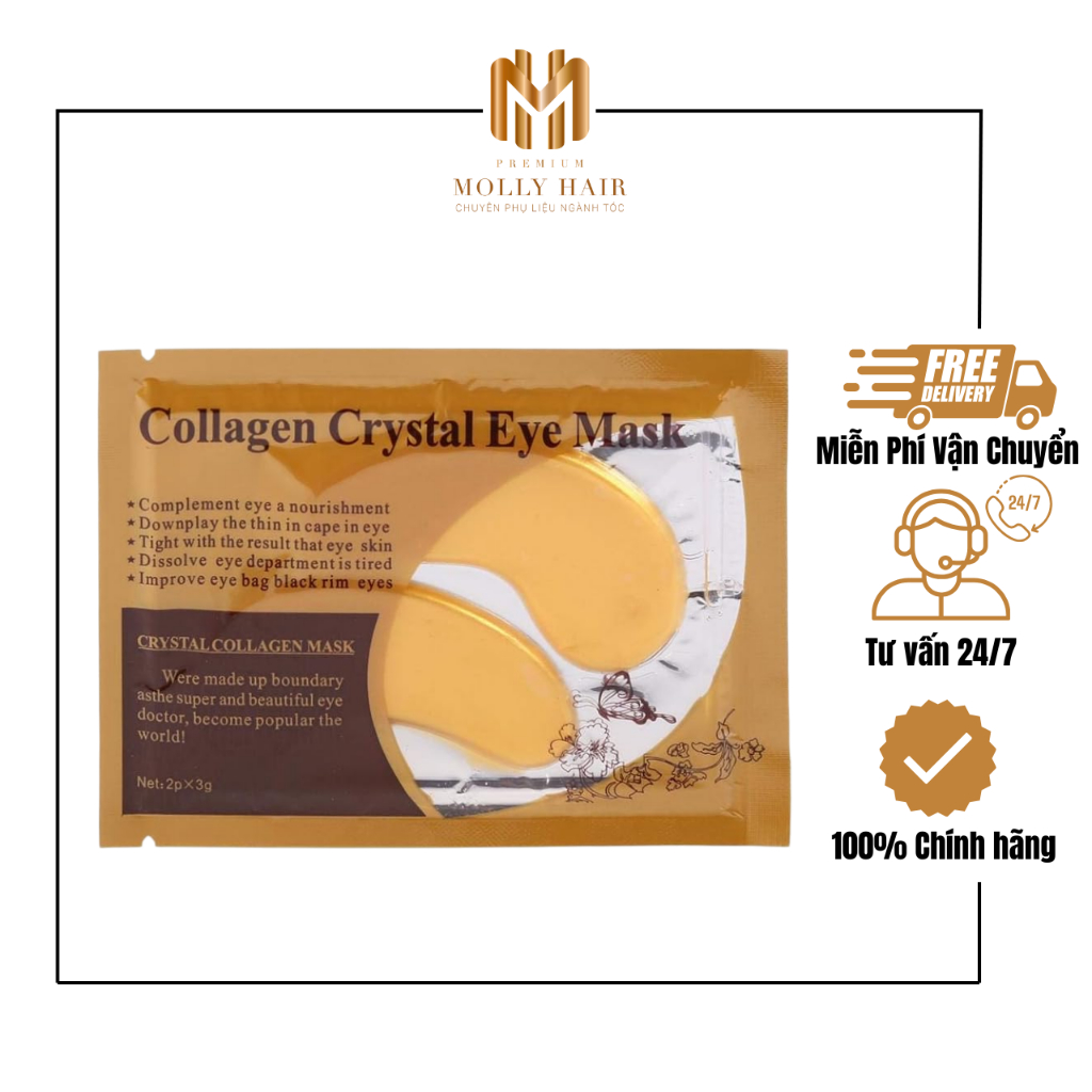 Mặt nạ mắt collagen vàng trắng