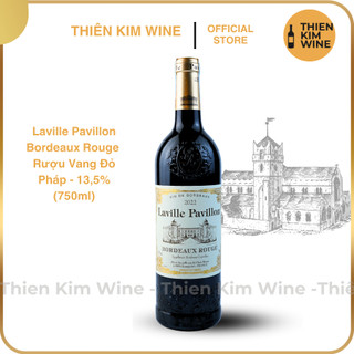   Chính Hãng  - Rượu Vang Đỏ Pháp Laville Pavillon Bordeaux Rouge Blend - 750ml  13,5%  