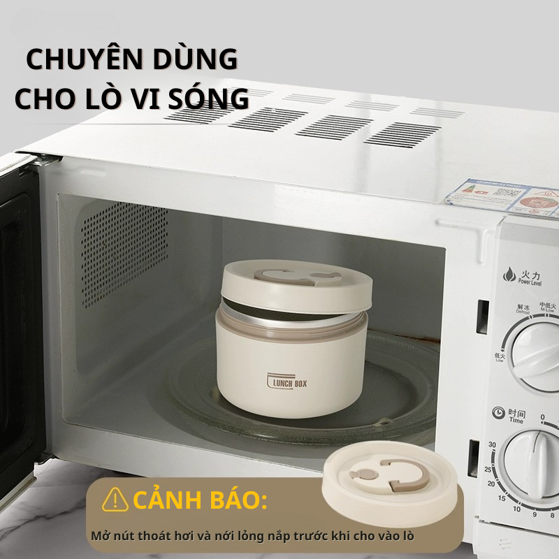 Hộp cơm giữ nhiệt văn phòng lúa mạch Inox 304 chống gỉ cao cấp nhiều ngăn sang trọng lotishop | BigBuy360 - bigbuy360.vn