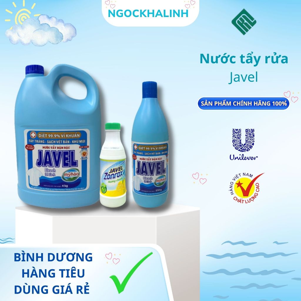 Nước Tẩy Trắng Quần Áo Javel Mỹ Hảo