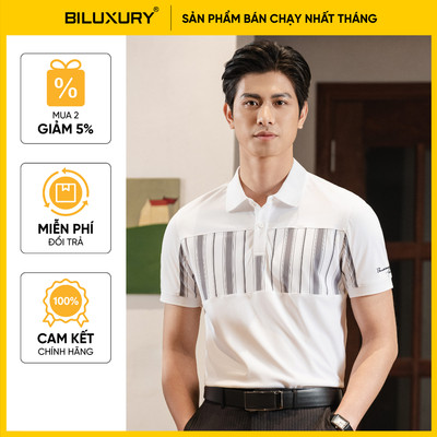 [T8_ĐỒNG GIÁ 329K] Áo Polo Nam 9APCT506TRK Biluxury Chất Liệu Polyester Polo Thiết Kế Cao Cấp