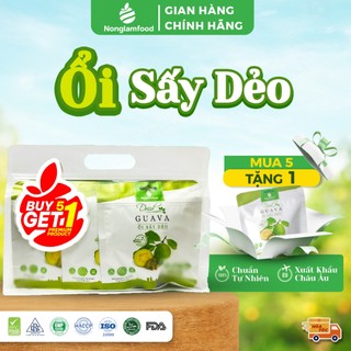   5 Túi Tặng 1  Combo 5 túi Ổi Sấy Dẻo Nonglamfood túi 75g Ăn vặt tốt cho sức khỏe Healthy Snack 