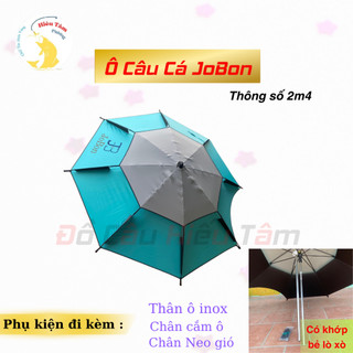  Ô câu dù câu cá - Ô 2 tầng JoBon 2m4 cao cấp có bẻ cong Che Nắng Che Mưa Chống Tia UV 