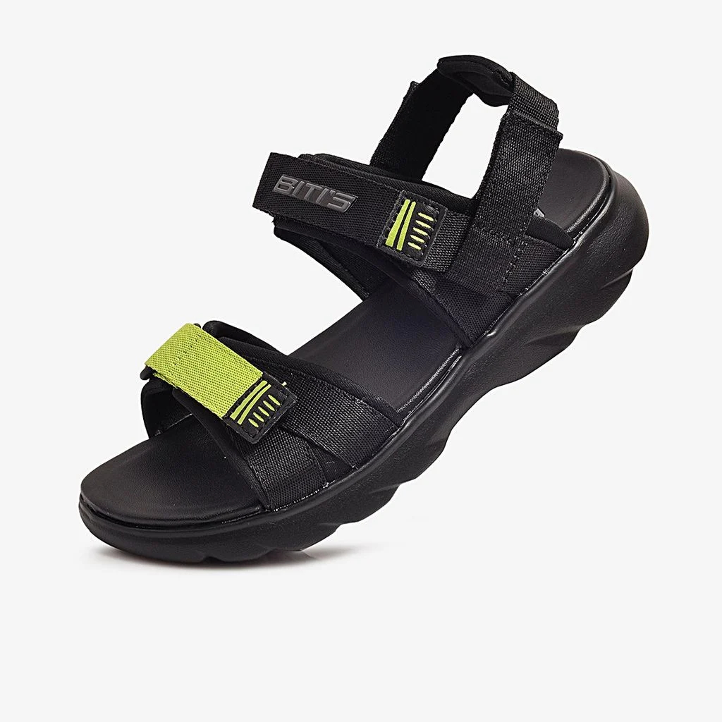 Dép Sandal/ Quai Hậu Nam BEB002201 Eva Phun Siêu Nhẹ Chống Trơn Trượt Chính Hãng Biti's - Đen