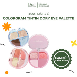 Bảng Phấn Mắt 4 Ô Đa Năng Colorgram Tintin Dory Eyeshadow Palette Ngọt Ngào Rạng Rỡ Lâu Trôi 4g 