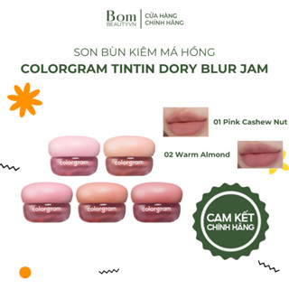 [XẢ KHO GIẢM 50%] Son bùn Colorgram Tintin Dory Blur Jam 3.5g (02/2027) - Không Kèm Keyring